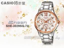 CASIO 時計屋 卡西歐手錶 SHEEN SHE-3809PG-9A 女錶 不鏽鋼錶帶 粉紅金色離子鍍 施華洛世奇 歷史價格詳細信息