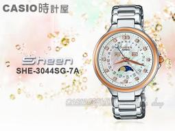CASIO 時計屋 卡西歐手錶 SHEEN SHE-4029PGL-5A 主題色系列 優雅指針女錶 皮革錶帶 棕色錶面 歷史價格詳細信息