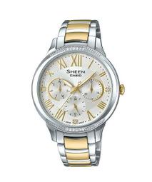 【CASIO】卡西歐 SHEEN 施華洛世奇水鑽系列/34mm/銀白(SHE-4539M-7A)台灣卡西歐保固一年 歷史價格詳細信息