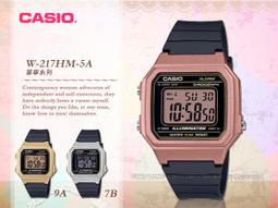 【CASIO】W-217HM-5A 經典造型數位顯示電子錶/男女通用/41mm/玫瑰金/公司貨【第一鐘錶】 歷史價格詳細信息