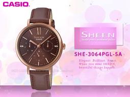 【CASIO 】SHEEN 氣質美人魚水晶時刻珍珠母貝錶面腕錶-紅棕皮帶X粉紫面(SHE-4546PGL-6A) 歷史價格詳細信息