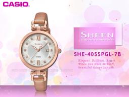 手錶卡西歐手表女SHEEN正品簡約ins蜜桃金鋼帶防水女士石英表SHE-4529-雙喜生活館 歷史價格詳細信息