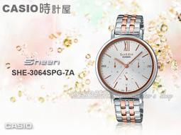 CASIO 時計屋 SHE-3806GL-9A SHEEN 氣質三眼女錶 皮革錶帶 防水50米 全新 SHE-3806 歷史價格詳細信息