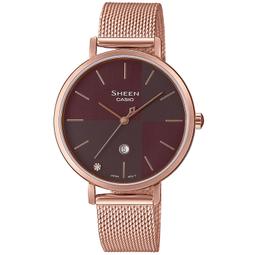 【柒號本舖】CASIO 卡西歐 SHEEN 閃耀銀河時尚女錶 / SHE-4548G-2A (台灣公司貨) 歷史價格詳細信息