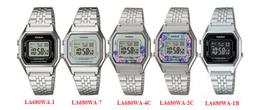 【CASIO】LA680WGA 復古造型小電子錶/經典百搭/女用款/28mm/金屬錶帶/6款可選/公司貨【第一鐘錶】 歷史價格詳細信息