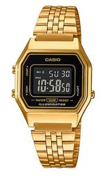 【CASIO】LA680WGA 復古造型小電子錶/經典百搭/女用款/28mm/金屬錶帶/6款可選/公司貨【第一鐘錶】 歷史價格詳細信息
