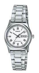 【CASIO】都會淑女時尚簡約不鏽鋼腕錶-白(LTP-V002D-7A) 歷史價格詳細信息