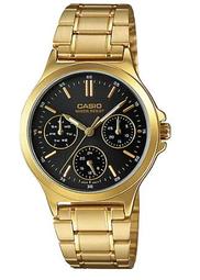 【CASIO】金質簡約不鏽鋼指針錶-數字金面(MTP-V001G-9B)正版宏崑公司貨 歷史價格詳細信息