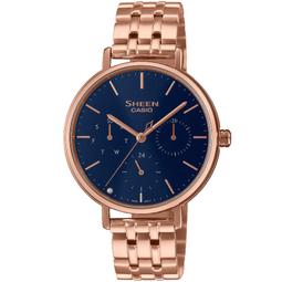 【柒號本舖】CASIO 卡西歐 SHEEN 閃耀銀河時尚女錶 / SHE-4548G-2A (台灣公司貨) 歷史價格詳細信息