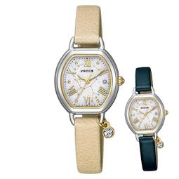 【CITIZEN】星辰 Wicca 星空限定 KP2-515-12 羅馬字 太陽能 皮錶帶 酒桶型女錶 銀 贈錶帶 歷史價格詳細信息