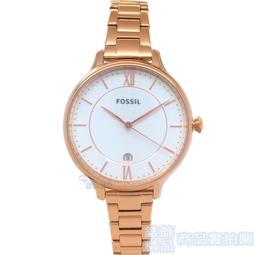 FOSSIL ES4274《美式時尚風格》36mm/百搭款超薄個性腕表/羅馬時標/焦糖咖啡x藍【第一鐘錶】 歷史價格詳細信息