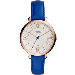 FOSSIL Jacqueline 羅馬佳人時尚女錶-玫瑰金框x深藍/36mm ES3843 歷史價格詳細信息