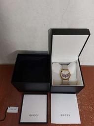 瑞士製 Gucci 2000L 羅馬數字 織帶配色 18K鍍金 古著 腕錶 手錶 歷史價格詳細信息