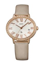 ORIENT 東方錶 LADY ROSE系列 浪漫滿屋石英腕錶 皮帶款 FUNF8001T 咖啡色 - 36.5mm 歷史價格詳細信息
