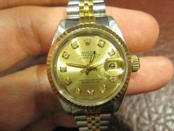 69173 6917 女妝表 中金 半金代用錶帶錶耳 實k金非電鍍 包金 表帶表耳 歷史價格詳細信息