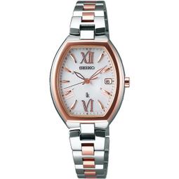 SEIKO 精工 / 1B22-0CL0S.SSVW115J / LUKIA 綾瀨遙 限量特別款 太陽能不鏽鋼手錶 淺藍色 25mm 歷史價格詳細信息