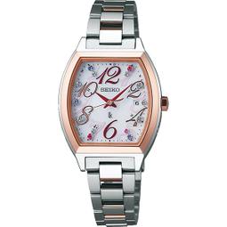 SEIKO 精工 / 1B22-0CL0S.SSVW115J / LUKIA 綾瀨遙 限量特別款 太陽能不鏽鋼手錶 淺藍色 25mm 歷史價格詳細信息