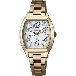 【台南 時代鐘錶 SEIKO】精工 LUKIA 限定款彩漾晶鑽太陽能腕錶 SUT368J1玫瑰金 33mm 歷史價格詳細信息