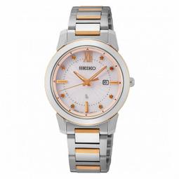 【台南 時代鐘錶 SEIKO】精工 LUKIA 限定款彩漾晶鑽太陽能腕錶 SUT368J1玫瑰金 33mm 歷史價格詳細信息