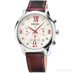 【柒號本舖】SEIKO精工LUKIA三眼計時鋼帶女錶-玫瑰金框白面 # SRWZ19P1 歷史價格詳細信息