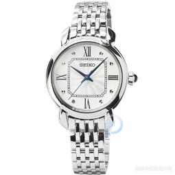 【柒號本舖】SEIKO精工典雅皮帶女錶-白面金框 / SSEH014 歷史價格詳細信息