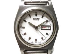 [專業] 石英錶 [SEIKO 606163] 精工 [DX]石英錶[白色面+星+日期]軍錶/石英/時尚錶 歷史價格詳細信息