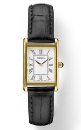 SEIKO WATCH 精工鋼殼黑離子圈碳纖維設計面大日期窗箱型鏡面鋼帶石英腕錶 型號：SUR285P1【神梭鐘錶】 歷史價格詳細信息