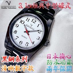 C&amp;F 【Emilio Valentino】經典蠔式 清晰數字不鏽鋼三珠帶款對錶 單只售價 歷史價格詳細信息