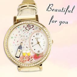 正韓陶土錶粉雕女錶 韓國100%正品 粉嫩繽紛 精緻獨特 純手工立體軟陶錶 ☆匠子工坊☆【UQ0049】NO.4 歷史價格詳細信息