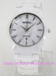 【 幸福媽咪 】NOBEL 諾貝爾錶 公司貨 健康晶片晶鑽時刻 日本星辰機芯 -白面 石英錶 歷史價格詳細信息
