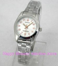 PROKING皇冠錶 日本機芯/日期+星期/時尚大方/上班族/不鏽鋼錶帶+強化玻璃鏡面 淑女錶精品錶腕錶4004白面數字 歷史價格詳細信息