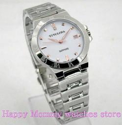 【 幸福媽咪 】TIVOLINA 高帽子 公司貨《藍寶石防刮鏡面》晶鑽時刻女錶_紅 31mm_BAW3695 歷史價格詳細信息