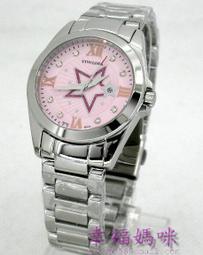 【 幸福媽咪 】TIVOLINA 高帽子 公司貨《藍寶石防刮鏡面》晶鑽時刻女錶_紅 31mm_BAW3695 歷史價格詳細信息