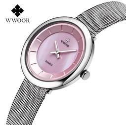 【KYH流行之星】WWOOR爆款蝶戀花女士真皮錶帶手錶高品質石英女錶 歷史價格詳細信息