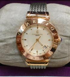 {FUANCLOCK}全新台灣總代理公司貨專門店 CHARRIOL 028PD1 540 552真鑽玫瑰金 兩年保固 歷史價格詳細信息