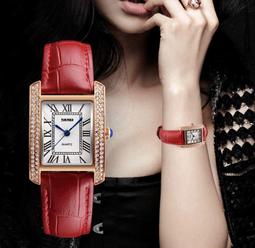 qoo (簡約時尚)양면雙面鏤空創意手錶高檔藍寶石보석鏡面女款外貿手錶 歷史價格詳細信息