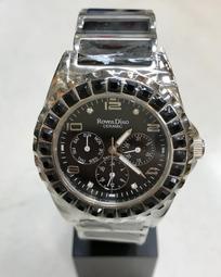 Roven Dino羅梵迪諾 奢華時尚真日期 低調典雅孔雀綠石紋 羅馬閃耀晶鑽 純正歐洲風 ☆匠子工坊☆【Q0034】 歷史價格詳細信息