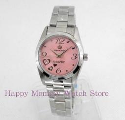 PROKING皇冠錶 日本機芯/日期+星期/時尚大方/上班族/不鏽鋼錶帶+強化玻璃鏡面 淑女錶精品錶腕錶4004白面數字 歷史價格詳細信息