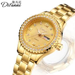 【潮裡潮氣】狄凡尼手錶爆款全自動非機械石英表時尚潮人夜光精鋼男士手錶6009A1 歷史價格詳細信息