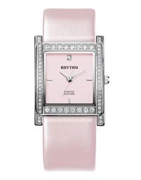 RHYTHM WATCH 麗聲都會淑女藍寶石鏡面白陶瓷金貝殼面鋼帶石英腕錶 型號：F1206T04【神梭鐘錶】 歷史價格詳細信息