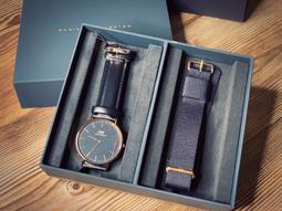 【Daniel Wellington】DW 手錶  Classic Sheffield 40mm爵士黑真皮皮革錶(DW00100127) 歷史價格詳細信息