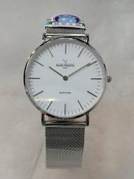 【幸福媽咪】范倫鐵諾 Emilio Valentino 經典超簡約米蘭帶 石英錶 V71722 白面藍字 歷史價格詳細信息