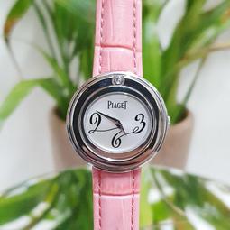 送禮禮物禮品 積架女用腕錶 錶徑30mm石英機芯18k金鑲鑽材質 錶圈可旋轉 皮帶穿扣 附店保卡 大眾當舖 編號8530 歷史價格詳細信息