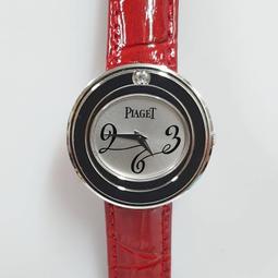 送禮禮物禮品 積架女用腕錶 錶徑30mm石英機芯18k金鑲鑽材質 錶圈可旋轉 皮帶穿扣 附店保卡 大眾當舖 編號8530 歷史價格詳細信息