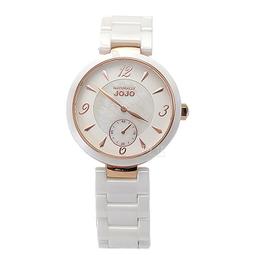 NATURALLY JOJO / JO96986-10R / 珍珠母貝 獨立小秒針 陶瓷手錶 粉x玫瑰金框x白 37mm 歷史價格詳細信息