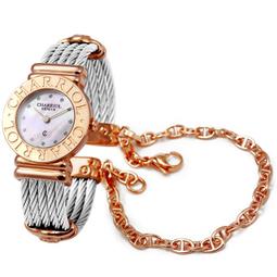 【????夏利豪經典鋼索腕錶????2.5折????9新????】PHILIPPE CHARRIOL 夏利豪 經典 鋼索 男女通用錶【保障真品&超低價超低價可刷卡分六期】 歷史價格詳細信息