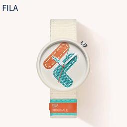 【FILA 斐樂】撞色拼接LOGO造型手錶-經典紅藍/38-180-101 歷史價格詳細信息