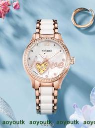 女錶 手錶 正品瑞士歐利時女士手表女全自動機械表名牌氣質高檔鏤空防水女表 歷史價格詳細信息