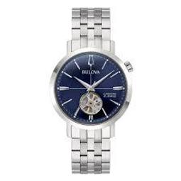 【BULOVA 寶路華】紳士鏤空機械錶 97A172 現代鐘錶 歷史價格詳細信息