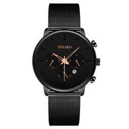 爆款時尚日曆男士手表男表鋼帶款非機械鏤空日曆圓形石英腕表 歷史價格詳細信息